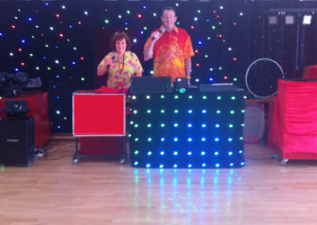 Charlie and Nikki performing discos for schools and preschools